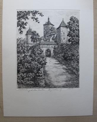 Acquaforte "Rothenburg ob der Tauber"