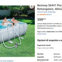 Piscina Bestway 400x200x100con tutti gli accessori