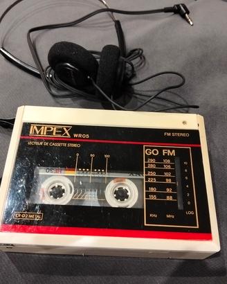 walkman radio cassette Impex anni 80 