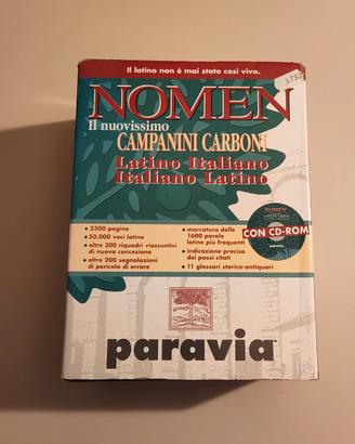 dizionario latino nomen campanini carboni