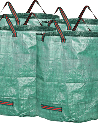 GardenMate 4X Borse da giardino 272L Antistrappo