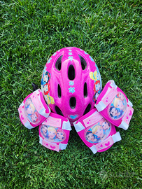 Casco + protezioni principesse bambini