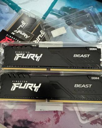 Kingston Fury Beast DDR4 16GB (2x8GB) 3200MHz CL16