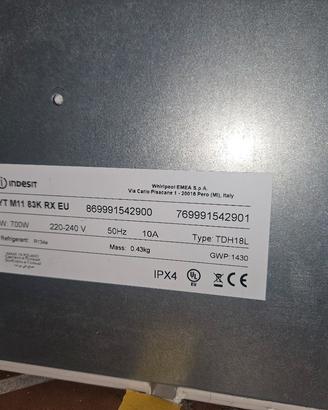 basamento compressore asciugatrice