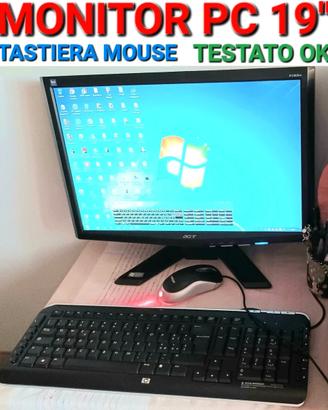 MONITOR ACER X193WA 19 TASTIERA Mouse x Computer