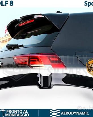 SPOILER Posteriore per VW GOLF 8 Alettone NERO L
