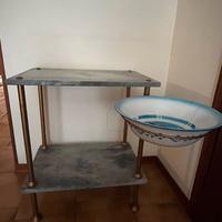 Mobile bagno vintage stile classico con lavabo