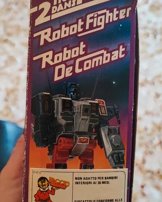Robot Fighter Vintage anni 80 - 2 in 1 - Con Scato
