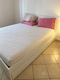 Letto IKEA MALM 160×200 con 4 cassettoni