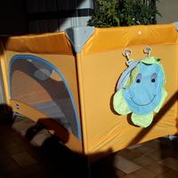Lettino campeggio/Box Chicco Arancione -