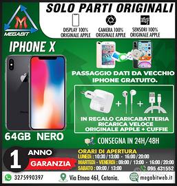 Iphone x 64gb nero - totalmente originale