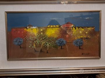 Quadro pittore Bacosi Manlio paesaggio artista