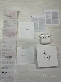 AirPods 3 con custodia di ricarica e scatola