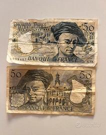 Banconote - lotto 2 banconote francia