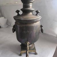 ANTICO SAMOVAR RUSSO TULA IN OTTONE O RAME D'EPOCA
