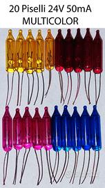 Ricambi Piselli Pisellini Natale 24V 20 pz COLOR