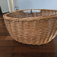 Cestino bici in vimini