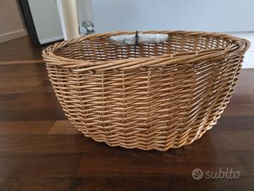 Cestino bici in vimini
