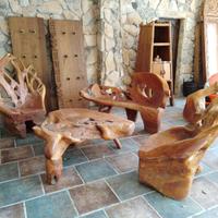 Poltrone design in legno per esterno
