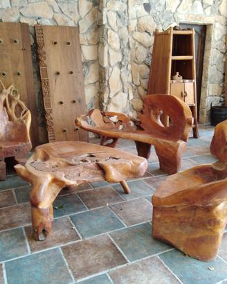 Poltrone design in legno per esterno