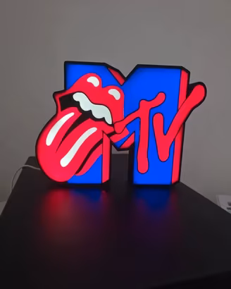 Lampada LED MTV Rolling Stones – Vintage Anni 80 9