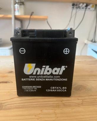 UNIBAT CBTX7L-BS 12V 6Ah