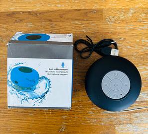 Cassa Bluetooth Impermeabile da Doccia – Nera