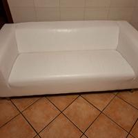 divano chateau dax 3 posti bianco in pelle