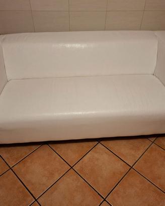 divano chateau dax 3 posti bianco in pelle