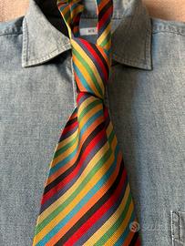 Cravatta vintage in seta Moschino