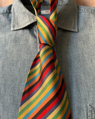 Cravatta vintage in seta Moschino