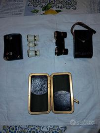 Binocoli teatrali e Portasigarette vintage