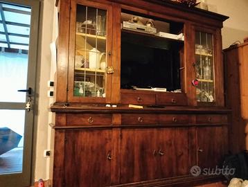 Mobile soggiorno arte povera massello