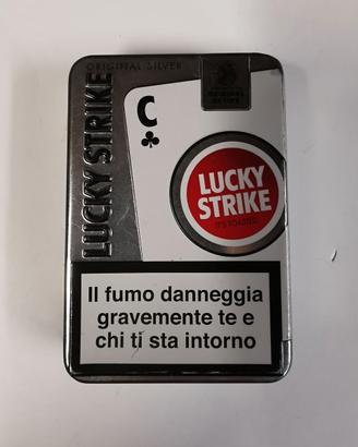 Lucky Strike Porta Sigarette in metallo Edizione L