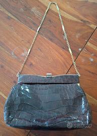 Acc Borsa Vintage Pelle Marrone 