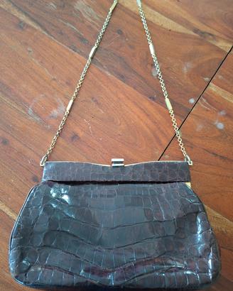 Acc Borsa Vintage Pelle Marrone 