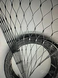 Rete a corda in accaio inox flessibile