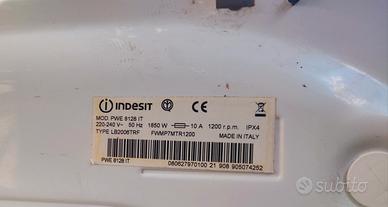 Ricambi lavatrice indesit mod. PWE 8128 IT