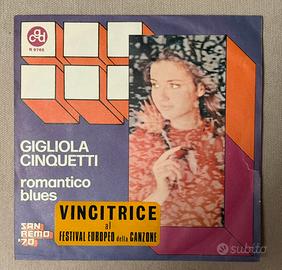 Gigliola Cinquetti - Romantico Blues 45 giri vinil