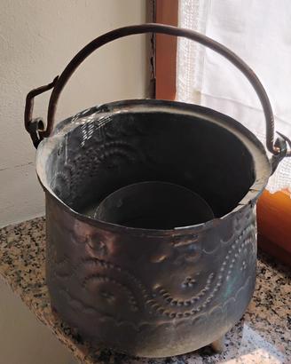 paiolo in rame antico