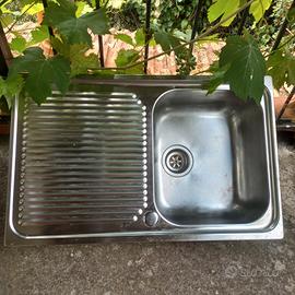 Lavello acciaio inox  con base
