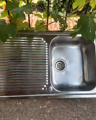 Lavello acciaio inox  con base