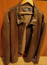 Giaccone raro in vera pelle Ralph Lauren 4XB