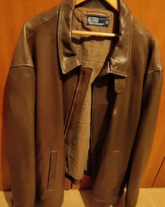 Giaccone raro in vera pelle Ralph Lauren 4XB