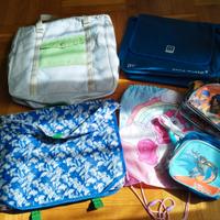 Lotto 6 borse adulto bambino spiderman paperino 