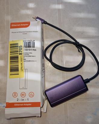 Adattatore/hub di rete Ethernet iPhone/iPad