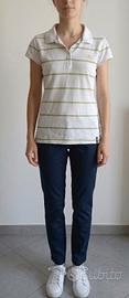 Polo Adidas a righe in cotone