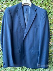 Giacca uomo blu in fresco di lana nuova- tg. 50