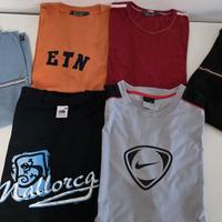 Stock magliette t-shirt polo XL Terranova Nike