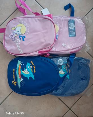 Stock nuoto piscina bambino cuffia ciabatte Gimer